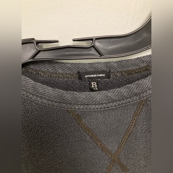 R13 distorted Sweatshirt - black. Size-Large. - Picture 8 of 11